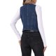 thumbnail image 3 of INSPIRE CHIC Chaleco de Jean para Mujer sin Mangas Cuello en U con Botones Bolsillos Chalecos Occidentales Top Chaleco de Mezclilla Recortado S Azul Oscuro, 3 of 6
