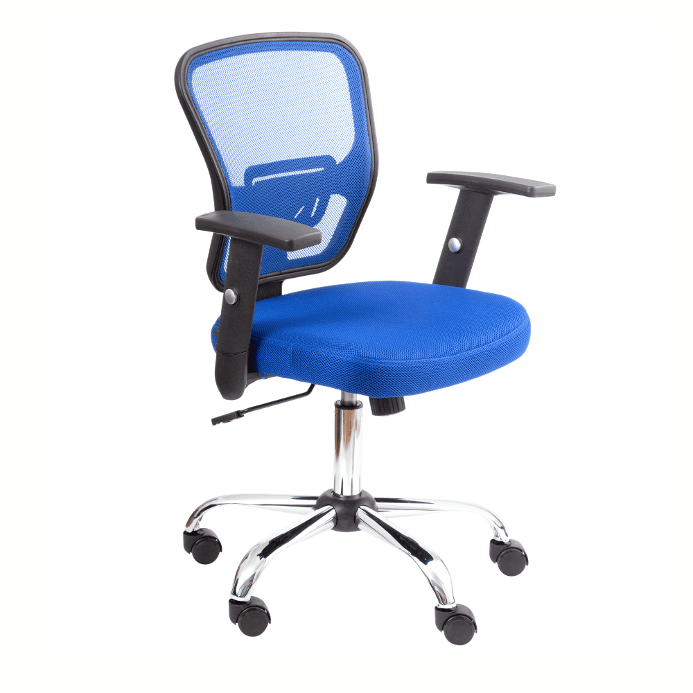 Sm Chile - Sillas Y Muebles - Silla Para Escritorio Lyon Azul Brazos Regulables