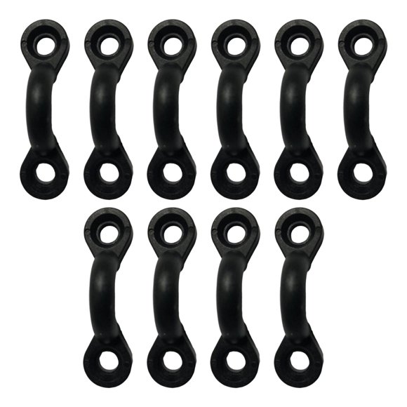 10 Piezas Kayak Ojal Tie Down Loop Eye Kit Bungee Kit Deck Rigging Plastic