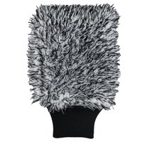 Xusx111 - Microfibra De Mezcla, Acolchado De Espuma, Sin Arañazos, Sin Pelusa, Ideal Para Lavado Sin Enjuague, Azul + Negro (Paquete De 2)