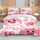 thumbnail image 1 of Bear Lotso Toy Story Printed Bedding Set Cartoon Microfiber Bed Set Pillowcase Adult Bed Cover Bedroom Bed Set Duvet Bed Sheets, 1 of 5