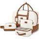thumbnail image 1 of Bolsa de fin de semana Wogarl, 4 unidades, para mujer, con neceser y correa, 1 of 8