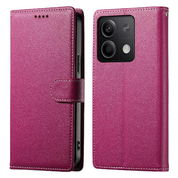Funda para FOXDOCK Xiaomi Redmi Note 13 5G– Cuero Premium, 3 ranuras para tarjetas, Protección contra impactos