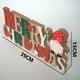 thumbnail image 4 of Letrero De Navidad Merry Christmas Adorno De Madera 39x15cm, 4 of 5