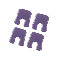 Ioensy - 4X Almohadillas Para Callos En Forma De U Almohadillas Para Callos Para Pies Impermeables Para Frotar En Los Zapatos Púrpura