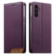 thumbnail image 1 of Funda Tipo Cartera de Cuero Sintético para Samsung Galaxy A15 Bloqueo RFID, con Ranuras para Tarjetas y Bolsillo para Efectivo, Cierre Magnético Fuerte Morado, 1 of 6