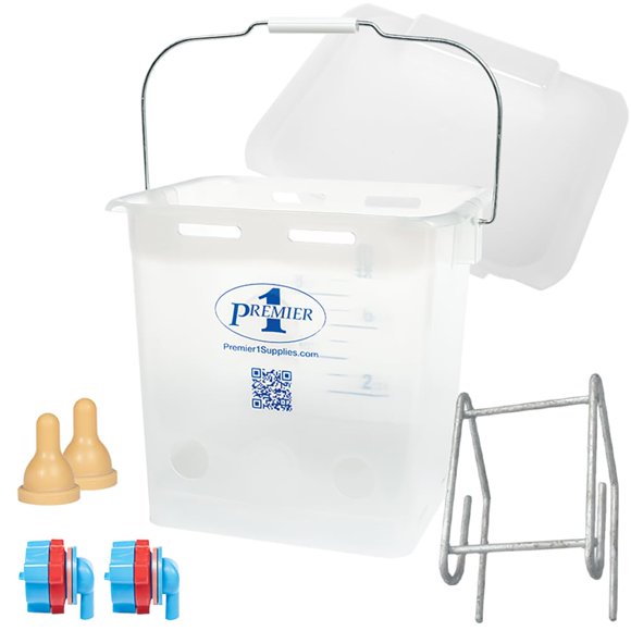 Cubo Premier 1 Supplies 9,5 L de 2 orificios para corderos y cabritos