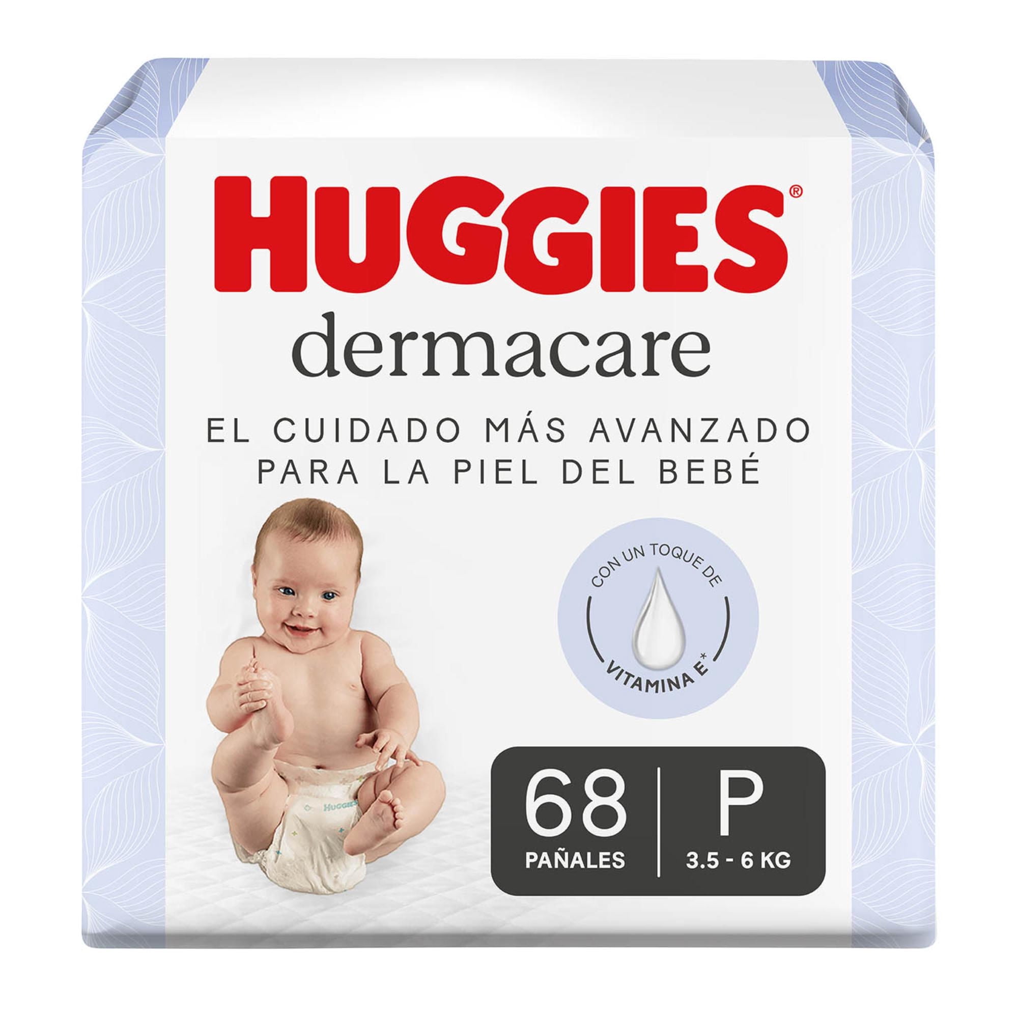 Pañales Dermacare 1/p 68 Un Huggies