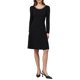thumbnail image 2 of Vestido de Suéter para Mujer INSPIRE CHIC 2026 Otoño Invierno Cuello con Perlas Línea A Vestidos de Punto Acanalado M Negro, 2 of 5