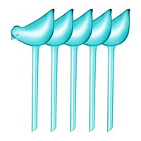 Ioensy - 5 Globos De Riego Automáticos Con Forma De Pájaro Para Plantas De Interior, Color Azul