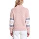 thumbnail image 3 of INSPIRE CHIC Suéter de Punto de Chenilla con Copo de Nieve para Mujer Cuello Simulado Ajuste Suelto Mangas Largas Grande Rosa, 3 of 6