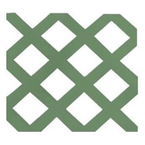 Enrejado Treillage Pvc 1,2x2,4 Mts Rombo 7,8cms Verde Dvp