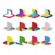 thumbnail image 1 of Compatible con PlayStation 5 Disc/Digital Edition Console Skin Decal Sticker - 2-Pack Vinyl Protective Film for PS5-Multicolor-02, 1 of 5