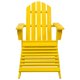 thumbnail image 2 of Silla Adirondack para patio VidaXL con otomana de madera maciza de abeto amarillo, 2 of 8