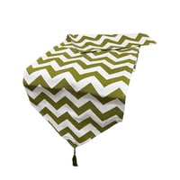 Oem - Mantel Camino De Mesa Con Pompon Lino Diseño Formas 180X35Cm