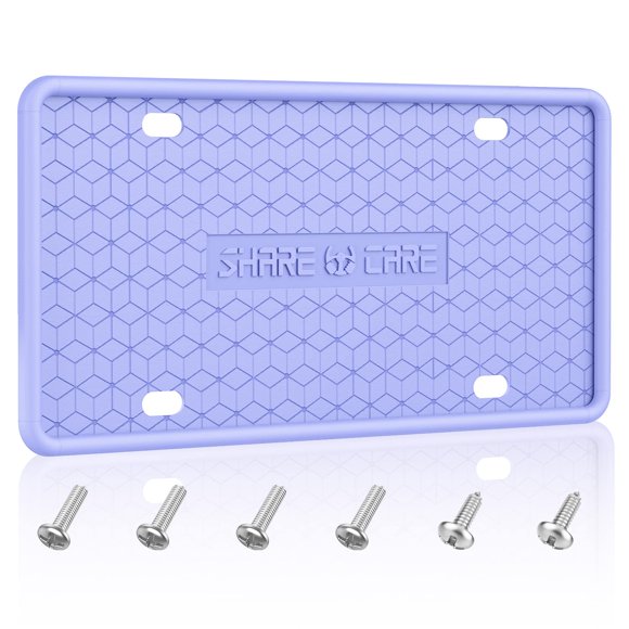Marco para Placa de Matrícula QiqaMole de Silicona Antióxido Morado