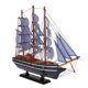 thumbnail image 2 of Velero de madera tallado a mano barco pirata decoración náutica 360x85x410mm, 2 of 5