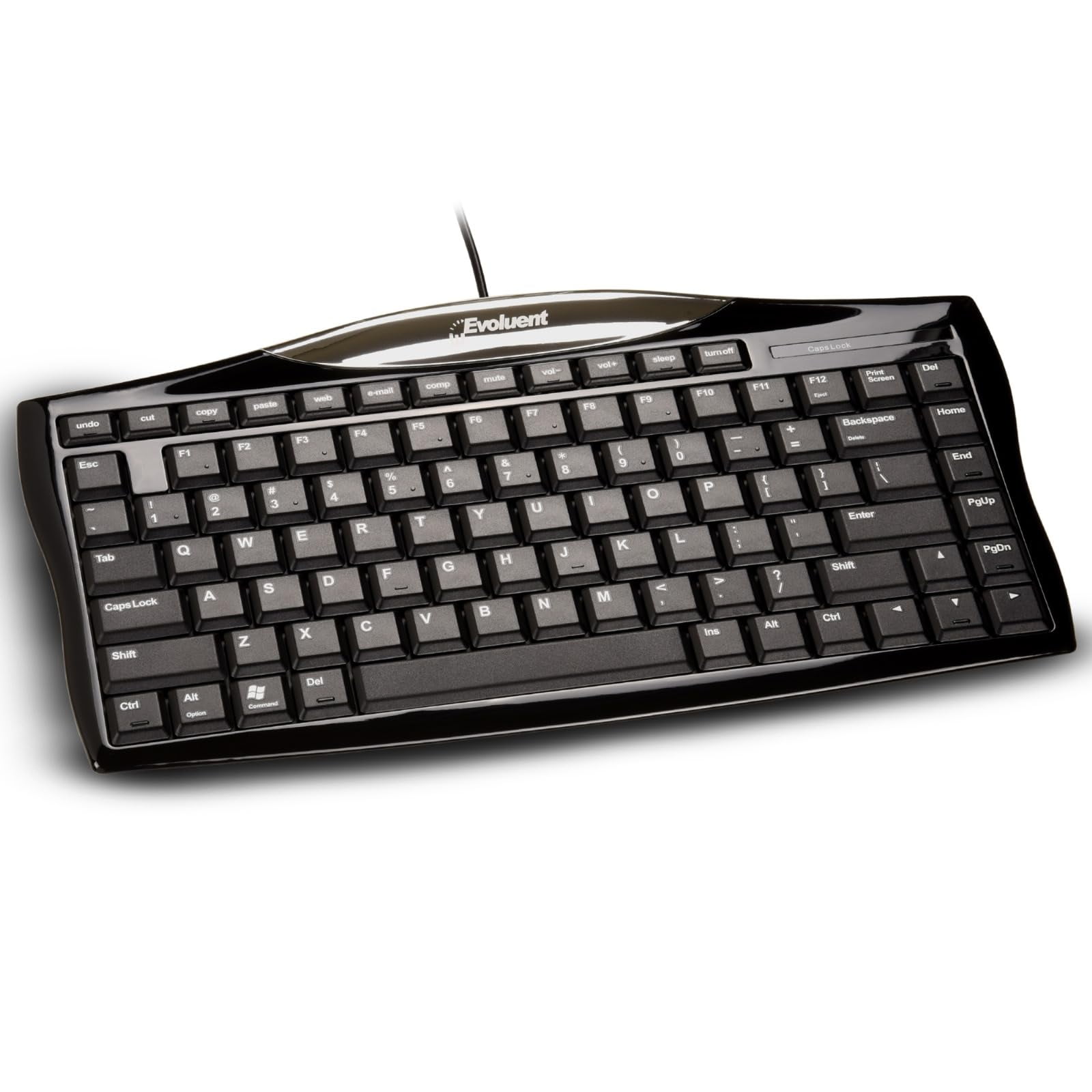 Teclado Compacto Con Cable Keyboard Evoluent Ekb Sin Teclado Numérico