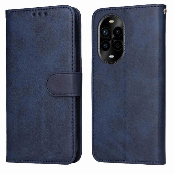 Funda Billetera para Huawei Nova 13 Pro con Porta Tarjetas y Soporte Ajustable Azul