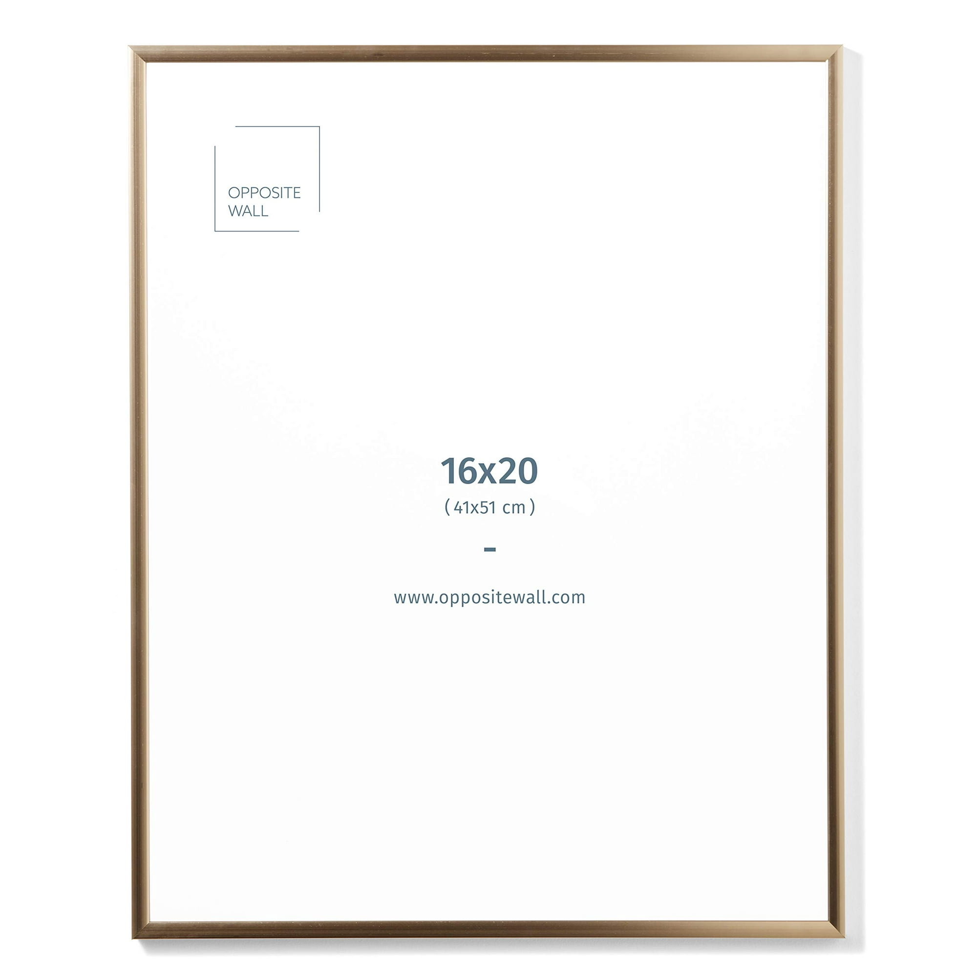 Opposite Wall - Marco De Fotos Con Pared Opuesta Aluminio 41 X 51 Cm Color Dorado