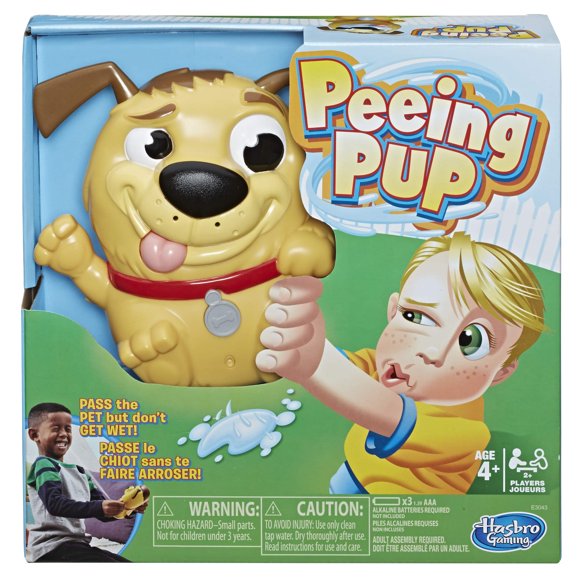 Juego interactivo de cachorro que hace pipí de Hasbro Gaming para niños de 4 años en adelante
