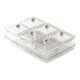 thumbnail image 1 of Plato De Frutas Secas, Plato Dividido Para Servir En Sala De Estar, Comedor, Aperitivos, Blanco, 6 Rejillas, 1 of 5