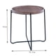 thumbnail image 5 of Mesa Terraza Redonda Lat Madera Café - Negro, 5 of 8