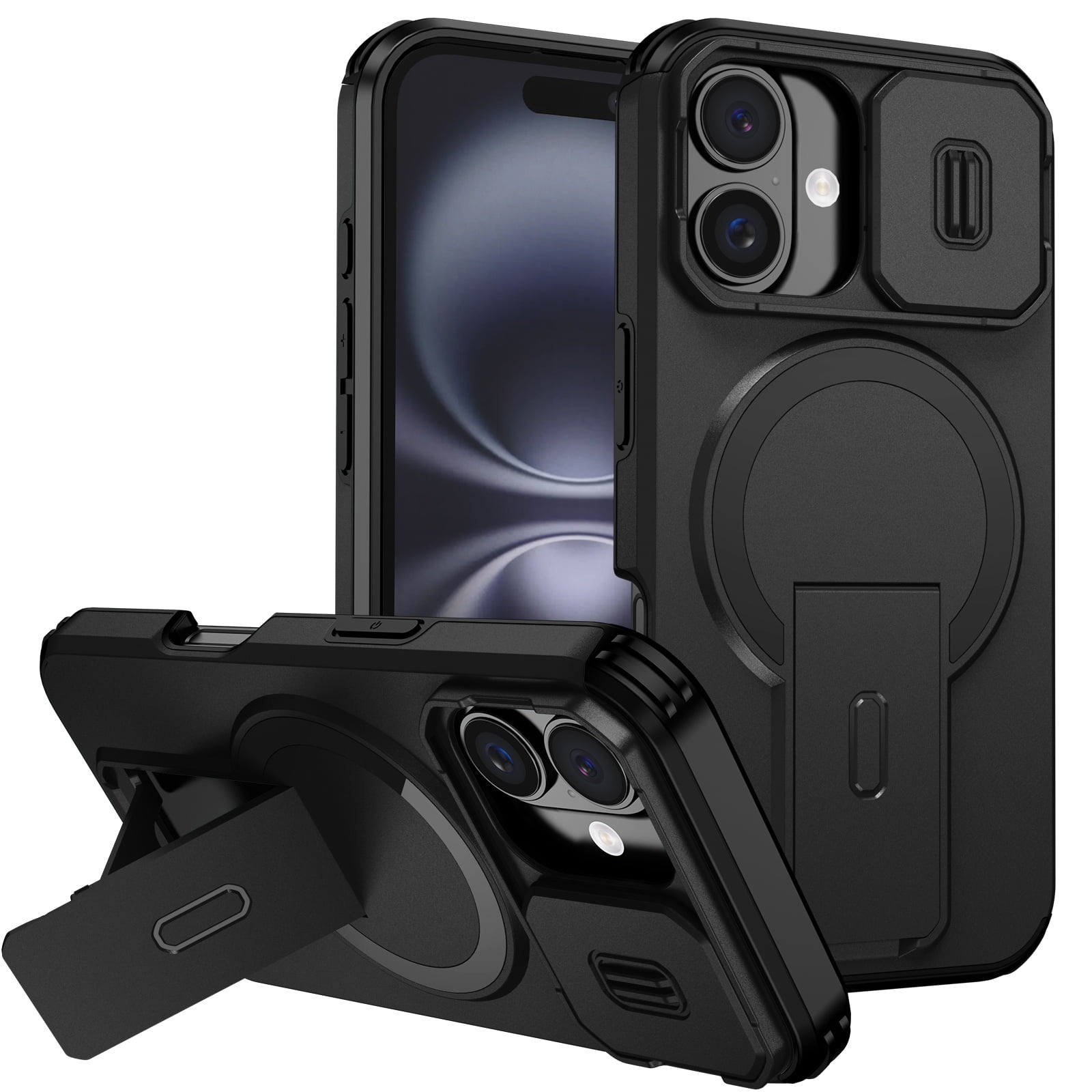 Funda Foxdock Para Iphone 16 – Magnética Antigolpes Con Soporte Y Protección Doble