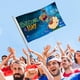 thumbnail image 4 of Piña y Pony Bandera impresa con temática, regalo perfecto para fanáticos, amigos y familiares, y adecuada para actividades al aire libre e interiores, decoraciones de fiesta. 90 cm × 150 cm., 4 of 6