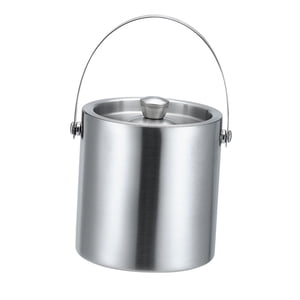 Bothyi - Cubo De Hielo De Acero Inoxidable De Doble Pared Aislado Para Enfriar Cerveza Champán 2L