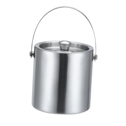 Bothyi - Cubo De Hielo De Acero Inoxidable De Doble Pared Aislado Para Enfriar Cerveza Champán 2L