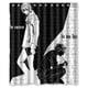 thumbnail image 1 of Cortina de ducha de baño con dibujos animados de anime japonés Death Note, juego de cortinas con ganchos, tamaño 60 x 72 pulgadas, 1 of 3