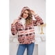 thumbnail image 3 of Polerón Peludo Étnico Otoño Invierno Chaqueta Cierre Mujer 6079, 3 of 6