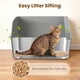 thumbnail image 3 of Caja De Arena Con Tamiz De Acero Inoxidable Para Gatos Pequeños, 3 of 7
