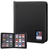 Carpeta Procase Top Loader Para 324 Tarjetas, 3 X 4 Pulgadas, Negra