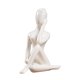 thumbnail image 4 of Figura De Yoga De Cerámica Adorno Estatua Escultura Jardín Zen Decoración De Escritorio Para El Hogar 7.5x4x10.5cm, 4 of 5
