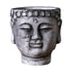 thumbnail image 2 of Buddha Head Planter Regalo Decorative Flower Bot Para Cafe TV Gabinet Farmhouse Gray, 2 of 5