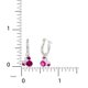 thumbnail image 5 of Pendientes de aro plateados con piedra natal de Minnie Mouse de Disney en octubre, 5 of 7