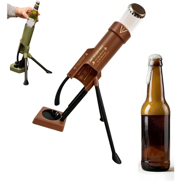 Abridor botellas cerveza mortero 51mm táctico lanzador chapas bar escritorio hogar