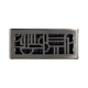 thumbnail image 2 of Registro de Piso Decor Grates ADH410-NKL Paquete de 4, Níquel Cepillado, 10x25 cm, 2 of 4