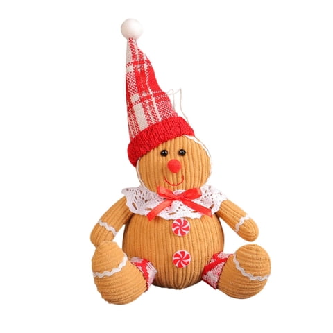 Bothyi - Muñeco De Jengibre Relleno Para Decoración Navideña De Pan De Jengibre Para Sala De Estar
