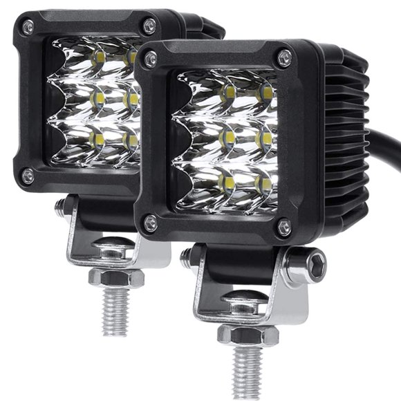 Luces de niebla Adzoon 5 cm 27 W LED tipo foco, paquete de 2