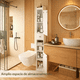 thumbnail image 4 of Mueble Organizador De Baño Estilo Europeo 20x20x180cm Blanco, 4 of 4