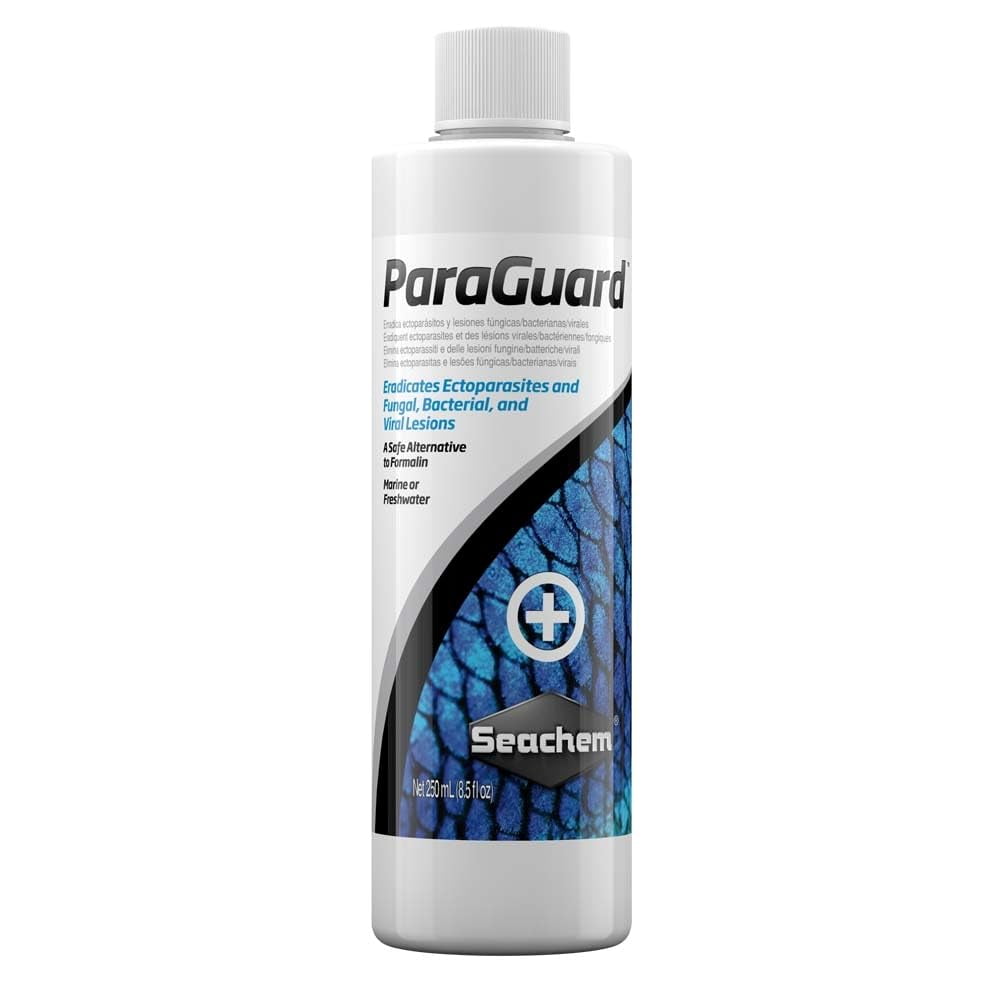 Tratamiento de agua Seachem ParaGuard 250 ml para aguas marinas y de agua dulce
