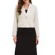thumbnail image 1 of INSPIRE CHIC Blazer Corto para Mujer con Cuello con Solapa para Oficina de Trabajo Chaqueta de Traje de Manga Larga Blazers de Negocios M Blanco, 1 of 2