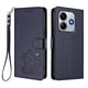 thumbnail image 1 of Funda Volteable con Diseño de Gato para Xiaomi Redmi Note 14 5G, Azul, 1 of 6