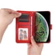 thumbnail image 5 of Funda tipo cartera FOXDOCK para iPhone XR , diseño girasol en relieve, cuero PU, cierre magnético, soporte y tarjetero, 5 of 5