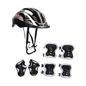 Ioensy - Casco De Bicicleta Para Niños, Portátil, Para Patinar, Deportes Al Aire Libre, Patinaje En Línea, Color Negro
