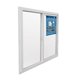 thumbnail image 2 of Ventana PVC 100x100cm Corredera Blanco, 2 of 3