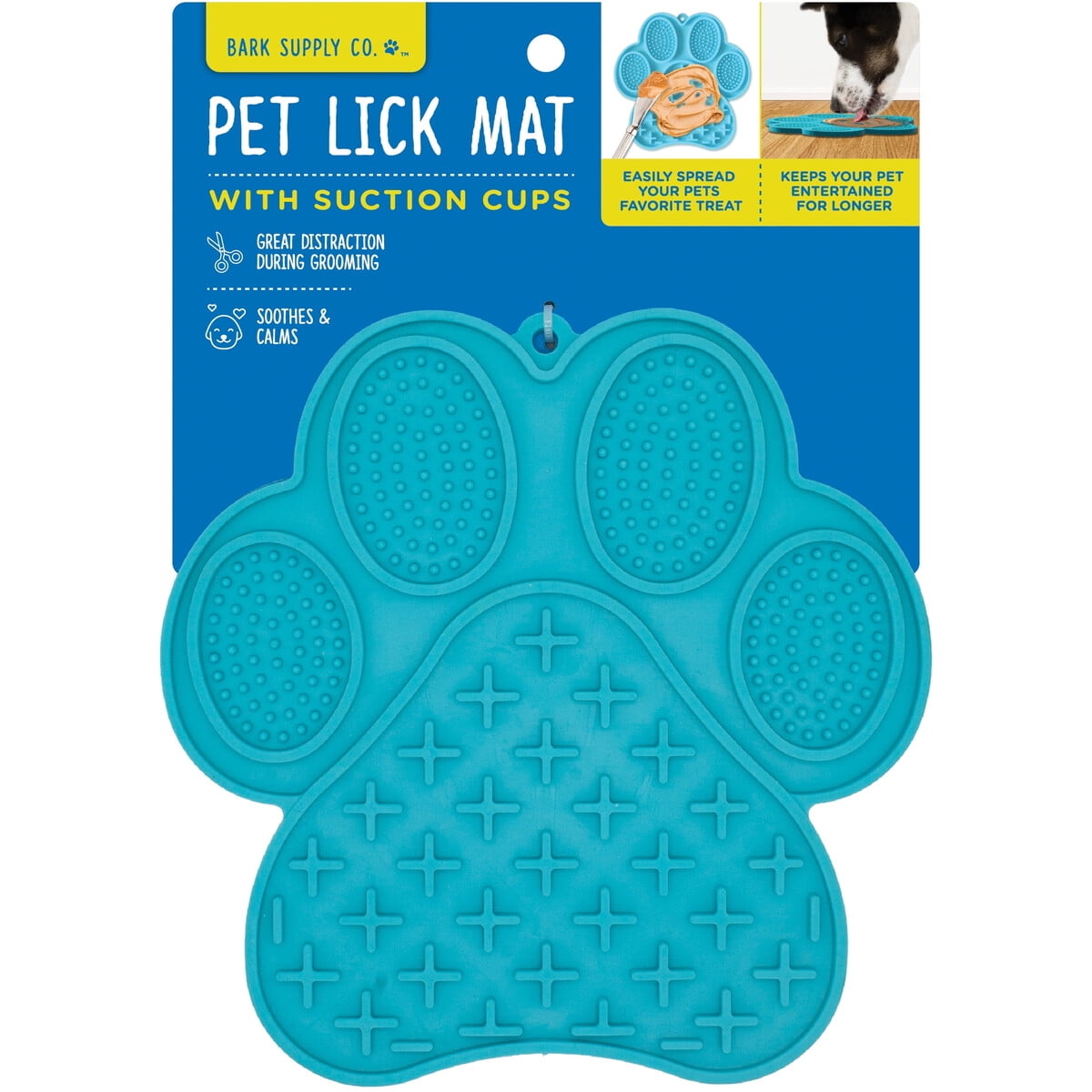 Bark Supply Corp. - Lick Mat Silicone Bark Supply 7x7cm Ventosas Mascotas